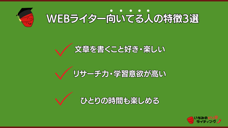 WEBライター向いている人
